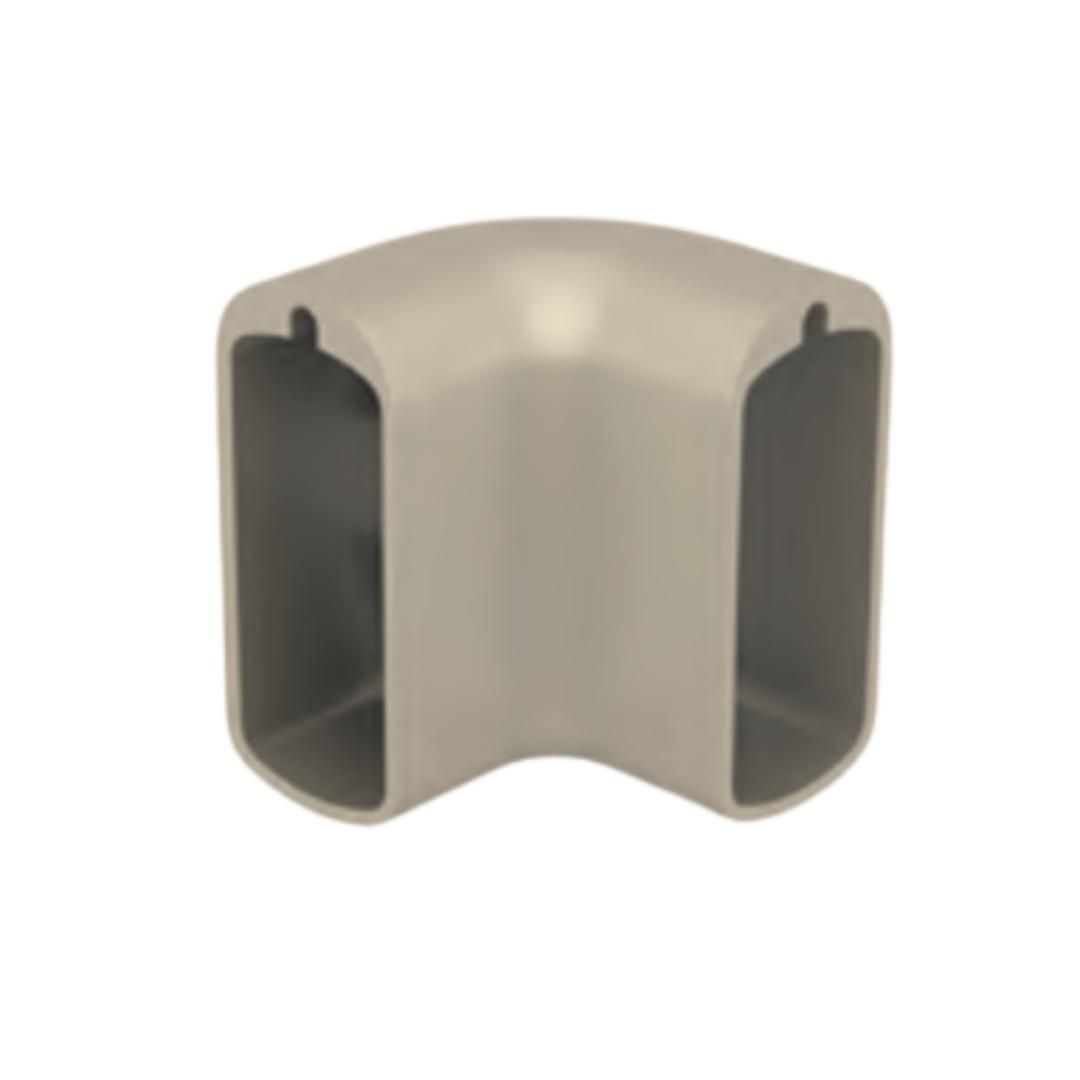 Conector 90° p/ Cabideiro Vesto | Champagne Claro | 01 Unidade