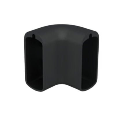 Conector 90° p/ Cabideiro Vesto | Preto | 01 Unidade