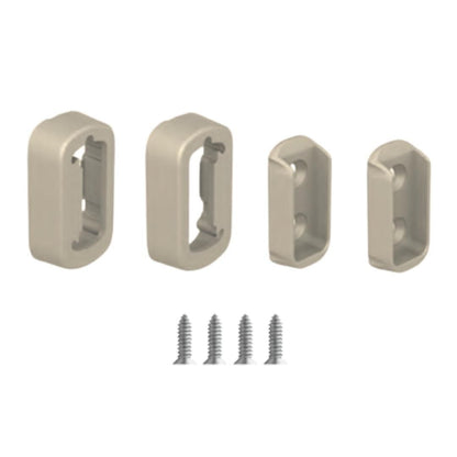 Suporte Lateral p/ Cabideiro Vesto | Champagne Claro | Par
