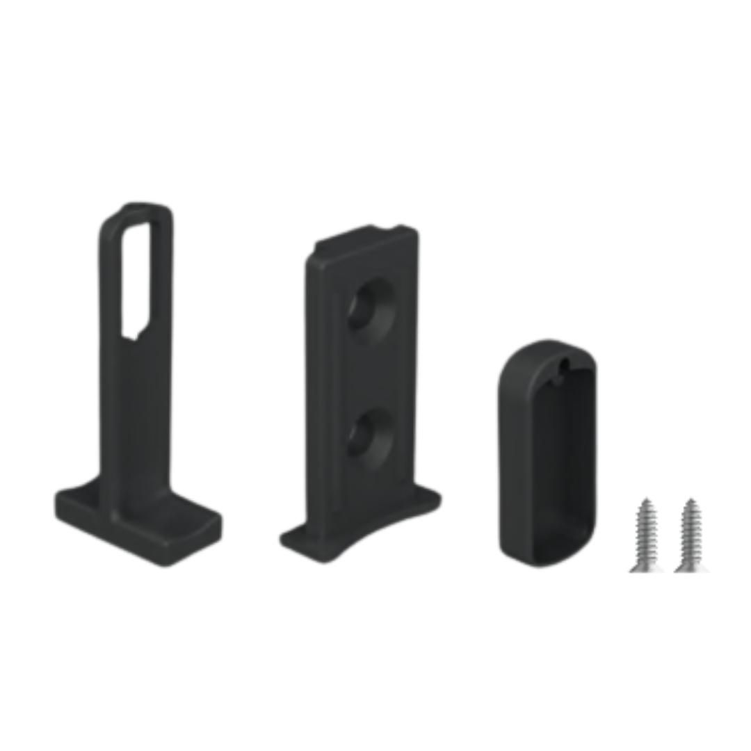Suporte Topo e Ponteira p/ Cabideiro Vesto | Preto | 01 Unidade
