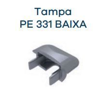 PONTEIRA BAIXA P/ PERFILED PE-331 DE EMBUTIR - PRETO - 01 UNIDADE