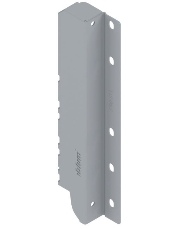 Adaptador Traseiro Alto para Gaveta Tandembox Alta - Cinza - Lado Esquerdo - 01 unidade