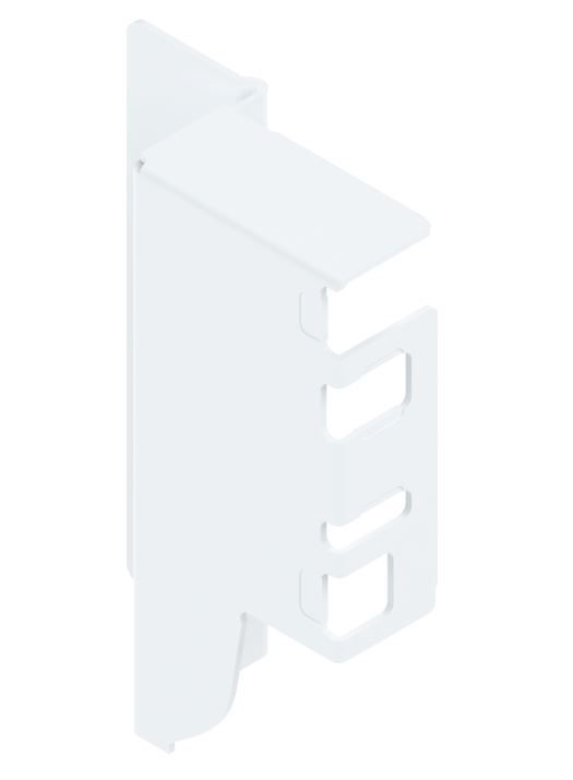 Adaptador Traseiro Baixo para Gaveta Tandembox Baixa - Branco - Lado Direito - 01 unidade