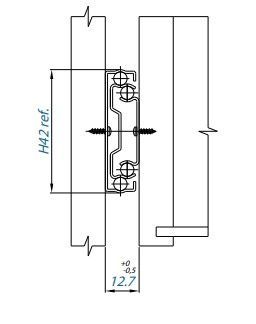 Corrediça Telescópica TEN 250mm ZA 30kg | Larga  | FGVTN