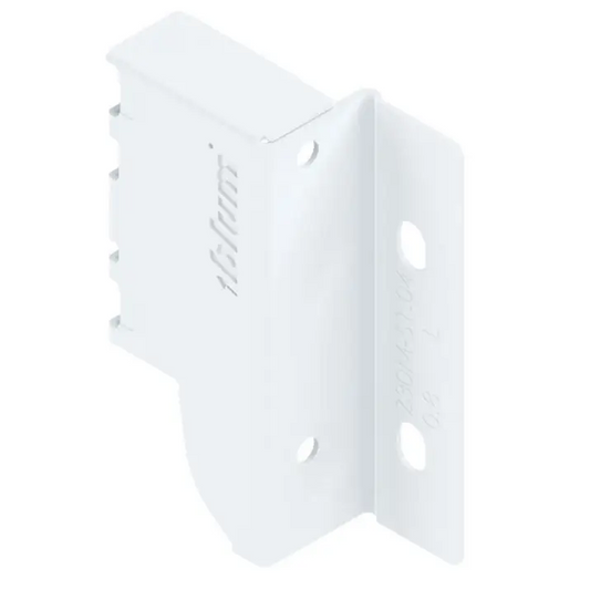 Adaptador Traseiro Baixo para Gaveta Tandembox Baixa - Branco - Lado Esquerdo - 01 unidade - Corrediças