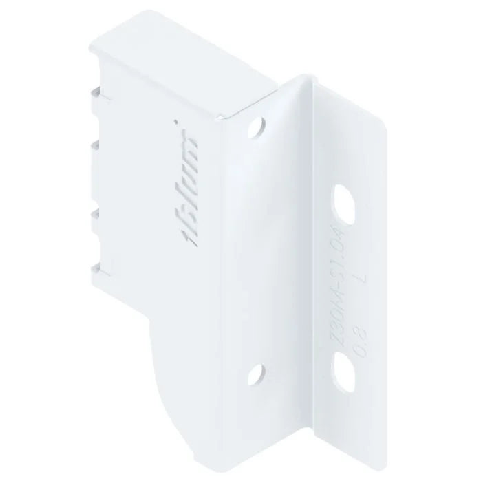 Adaptador Traseiro Baixo para Gaveta Tandembox Baixa - Branco - Lado Esquerdo - 01 unidade - Corrediças
