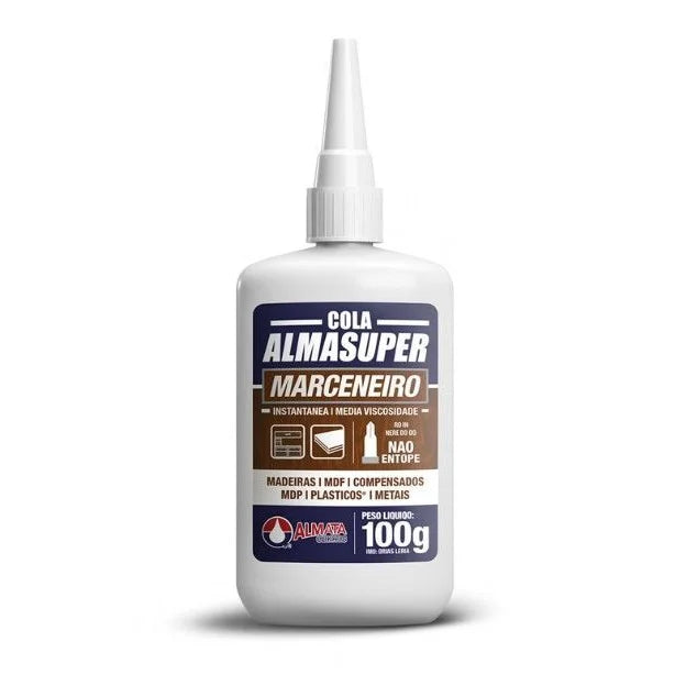 Cola Instantânea Almasuper Marceneiro Para Trabalhos em Madeira - Sem Categoria