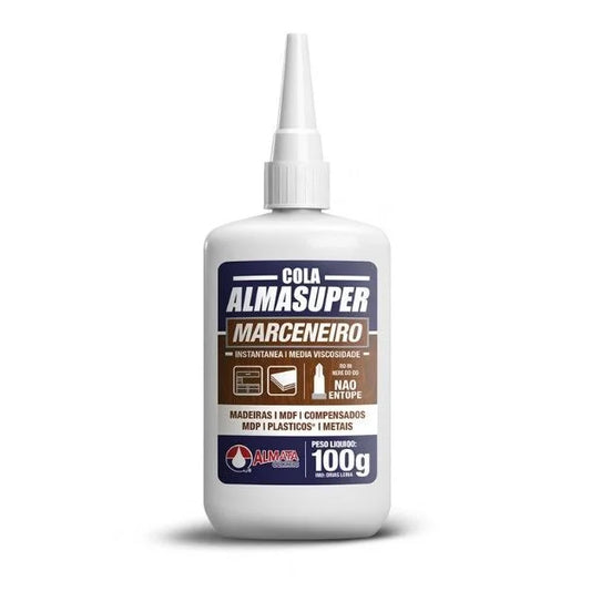 Cola Instantânea Almasuper Marceneiro Para Trabalhos em Madeira - Sem Categoria