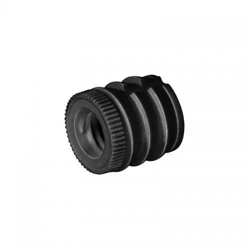BUCHA PLÁSTICA PRETA Ø1/4 10x11MM - PCT C/ 100 - 01 CENTO - Fixadores