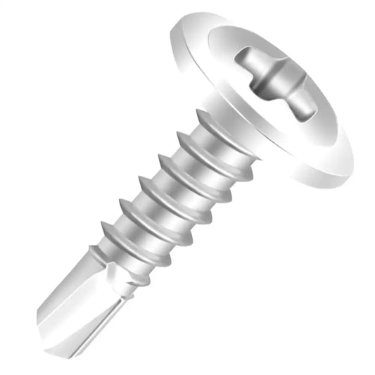 CAIXA DE PARAFUSO DRYWALL FLANGEADO 4,2X13MM PONTA BROCA - ZINCADO BRANCO CX 500 - Fixadores