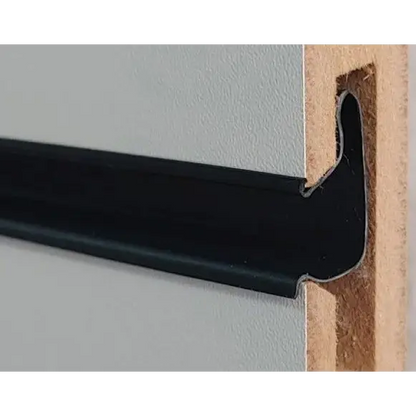 Canaleta Pvc 2.75 - Preto Para Painel Canaletado - Canaletas
