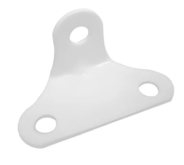Cantoneira Universal Branca 03 Furos 1,9mm - Unidade - Fixadores