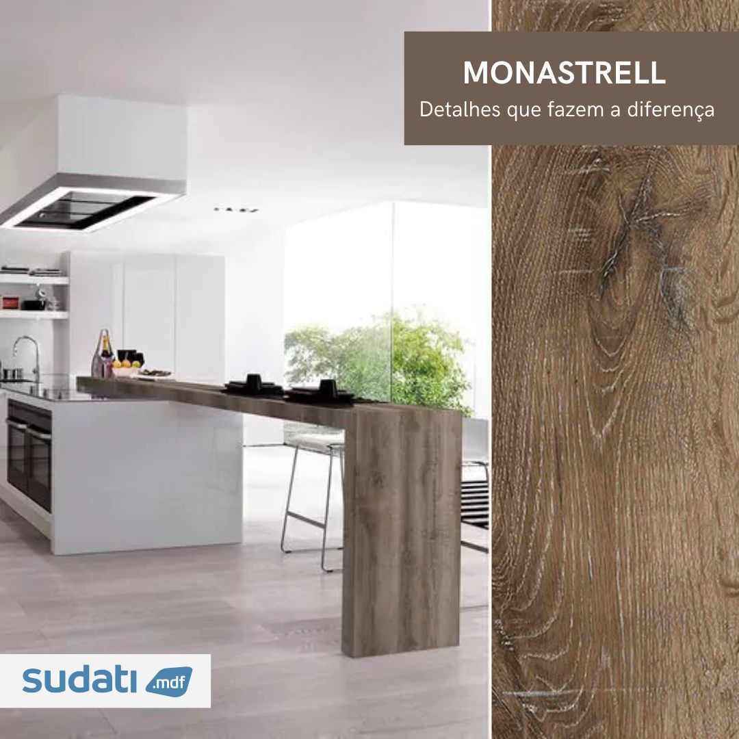 Chapa MDF 2750 x 1850 x 18mm | Monastrell | Sudati - Sem Categoria