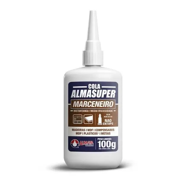 Cola Instantânea Almasuper Marceneiro Para Trabalhos em Madeira - Sem Categoria