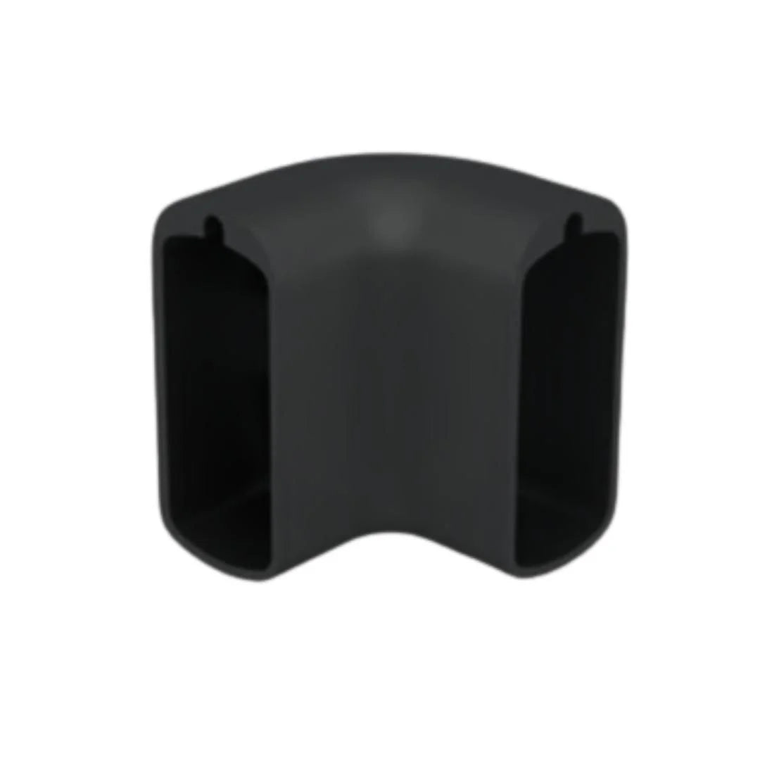 Conector 90° p/ Cabideiro Vesto | Preto | 01 Unidade - Acessórios