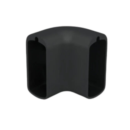 Conector 90° p/ Cabideiro Vesto | Preto | 01 Unidade - Acessórios