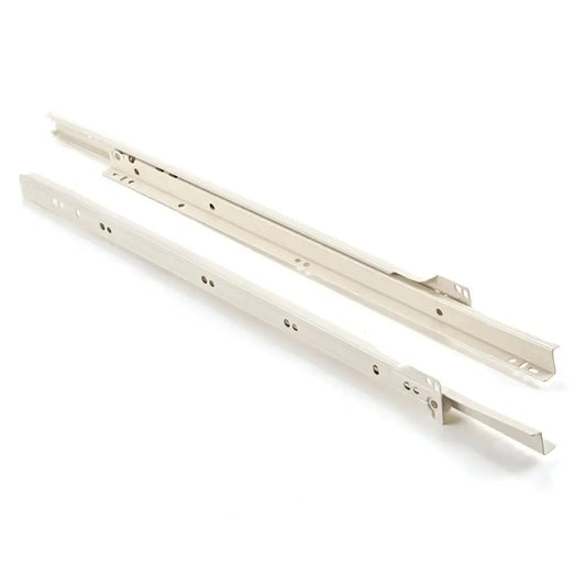 Corrediça Blum Standard 400mm | Extensão Parcial | Branco Creme - Corrediças