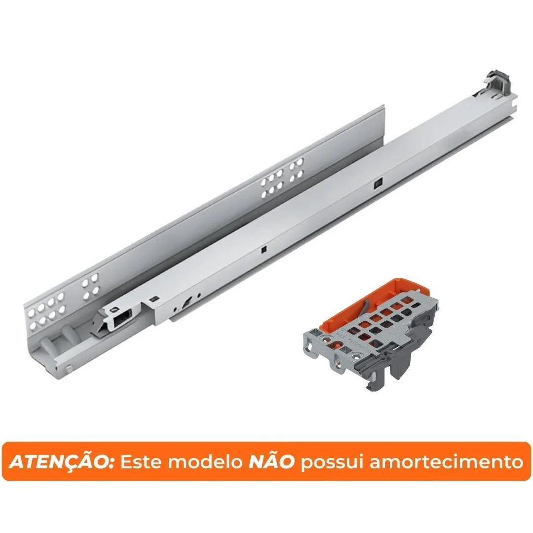 Corrediça Blum Tandem 500mm Ext Total | Abertura Tip-On - Corrediças