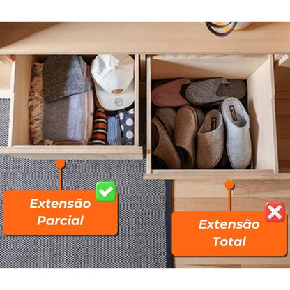 Corrediça Blum Tandem 550mm Ext Parcial | Com Amortecimento - Corrediças