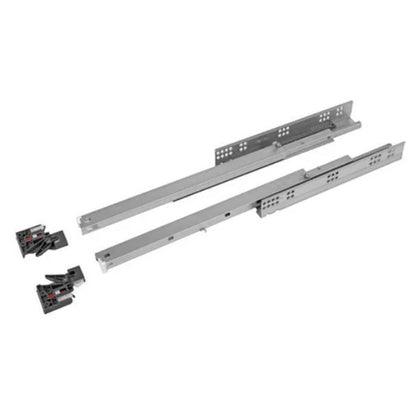 Corrediça Oculta 450mm | Extensão Total | Abertura por Toque | FGVTN - Corrediças