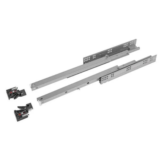 Corrediça Oculta 450mm | Extensão Total | Abertura por Toque | FGVTN - Corrediças