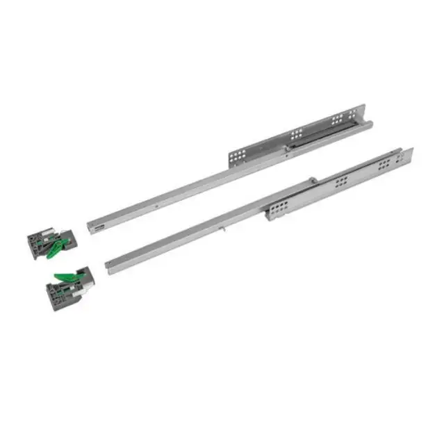 Corrediça Oculta 550mm | Extensão Parcial | Abertura por Toque | FGVTN - Corrediças