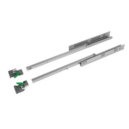 Corrediça Oculta 550mm | Extensão Parcial | Abertura por Toque | FGVTN - Corrediças