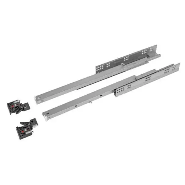 Corrediça Oculta 550mm | Extensão Total | Abertura por Toque | FGVTN - Corrediças