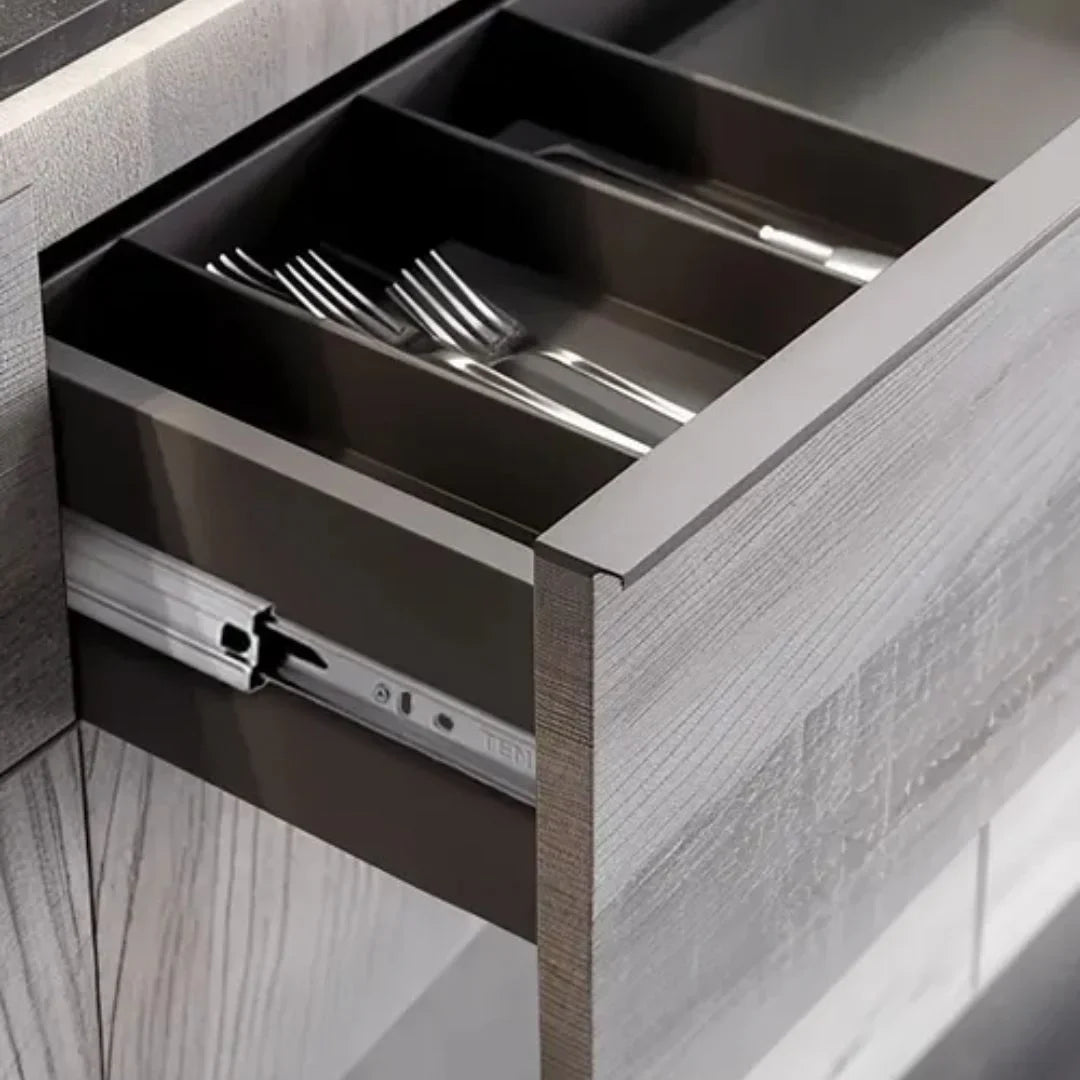 Corrediça Telescópica TEN Mini Light 300mm - 25kg | FGVTN | Par - Corrediças