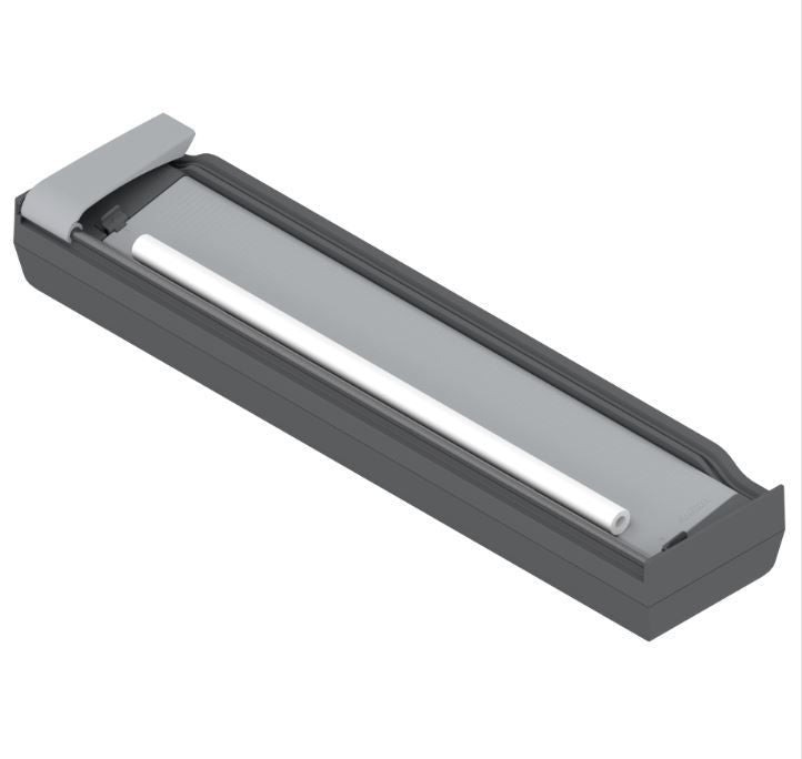 Cortador De Folhas Filme Pvc Orga-line - Cinza/Cinza Claro - 01 Unidade - Utensílios e Organizadores