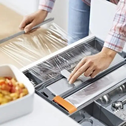 CORTADOR DE FOLHAS ORGA-LINE P/ FILME PVC - CINZA/ CINZA CLARO - 01 UNIDADE - Utensílios e Organizadores