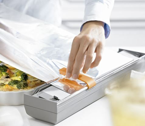 Cortador De Folhas Papel Alumínio | Blum Orga-Line | Cinza/laranja - 01 Unidade - Utensílios e Organizadores