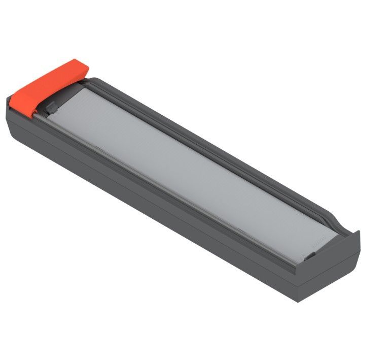 Cortador De Folhas Papel Alumínio | Blum Orga-Line | Cinza/laranja - 01 Unidade - Utensílios e Organizadores