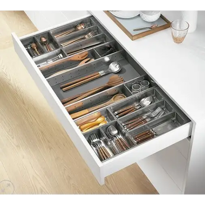DIVISOR DE TALHERES ORGA-LINE 450X280MM P/ TAMDEMBOX (PREENCHIMENTO PARCIAL) - 01 UNIDADE - Utensílios e Organizadores