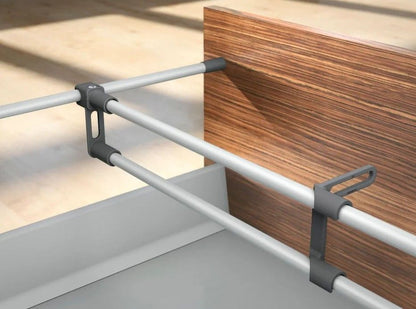 Divisor Transversal Reling 1094mm - P/ Gaveta Tandembox - Aluminizado - Kit 4 unidades - Acessórios