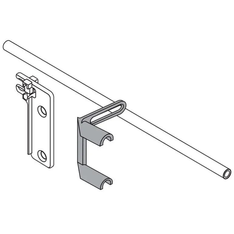 Divisor Transversal Reling 1106mm - P/ Gaveta Tandembox - Aluminizado - Kit 04 unidades - Corrediças