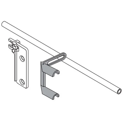 Divisor Transversal Reling 1106mm - P/ Gaveta Tandembox - Aluminizado - Kit 04 unidades - Corrediças