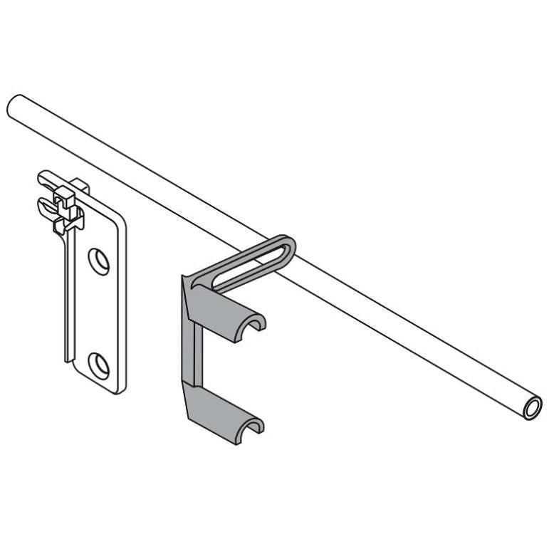 Divisor Transversal Reling 1106mm - P/ Gaveta Tandembox - Aluminizado - Kit 04 unidades - Corrediças