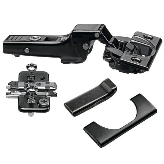 Dobradiça Curva 110° Clip Top com Amortecimento | Stand Blumotion | Preto Ônix | Blum - Dobradiças