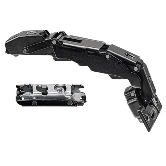 Dobradiça Reta 155° Clip Top com Amortecimento | Blumotion | Preto Ônix | Blum - Dobradiças