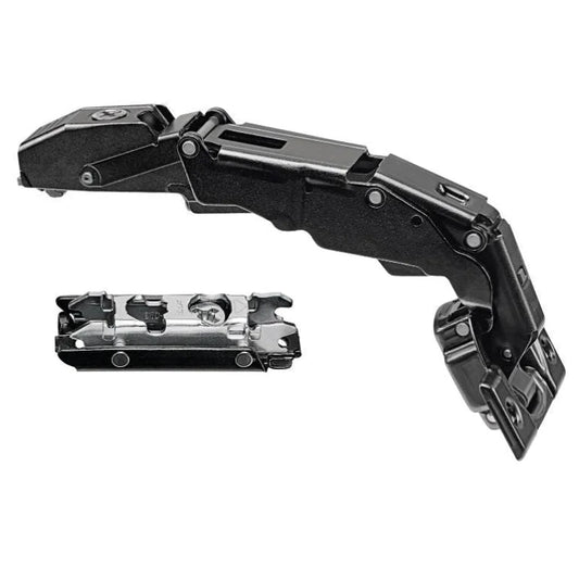 Dobradiça Reta 155° Clip Top com Amortecimento | Blumotion | Preto Ônix | Blum - Dobradiças