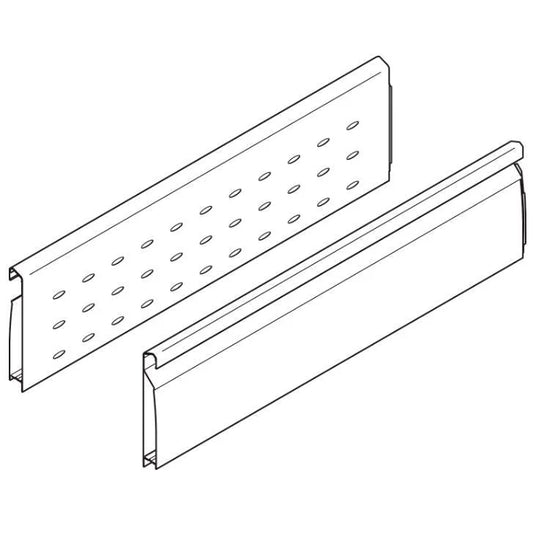 Elevação Lateral Tandembox Boxside 650mm - Esq./Dir. - Aluminizado - Par - Corrediças