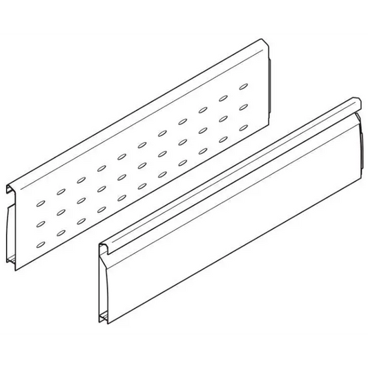 Elevação Lateral Tandembox Boxside 650mm - Esq./Dir. - Aluminizado - Par - Corrediças