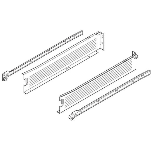 Gaveta Lateral Metabox Alta 450mm - Branco - Par - Acessórios