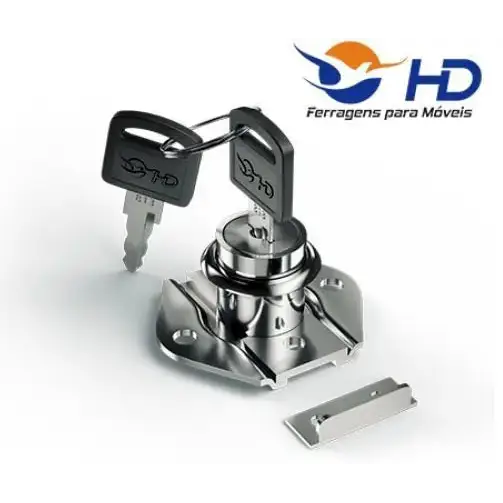 Fechadura Com Batente e Chave 22mm | HD Ferragens HD FERRAGENS