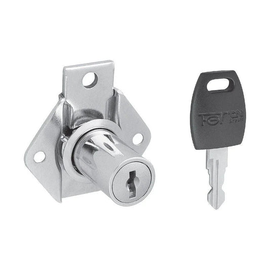 Fechadura para Gavetas | Trinco com Chave | 31 x 17 mm | FGVTN - Acessórios