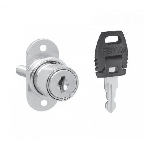 Fechadura para Porta De Correr | Cilindro De Pressão | 08 x 11 mm | FGVTN - Acessórios