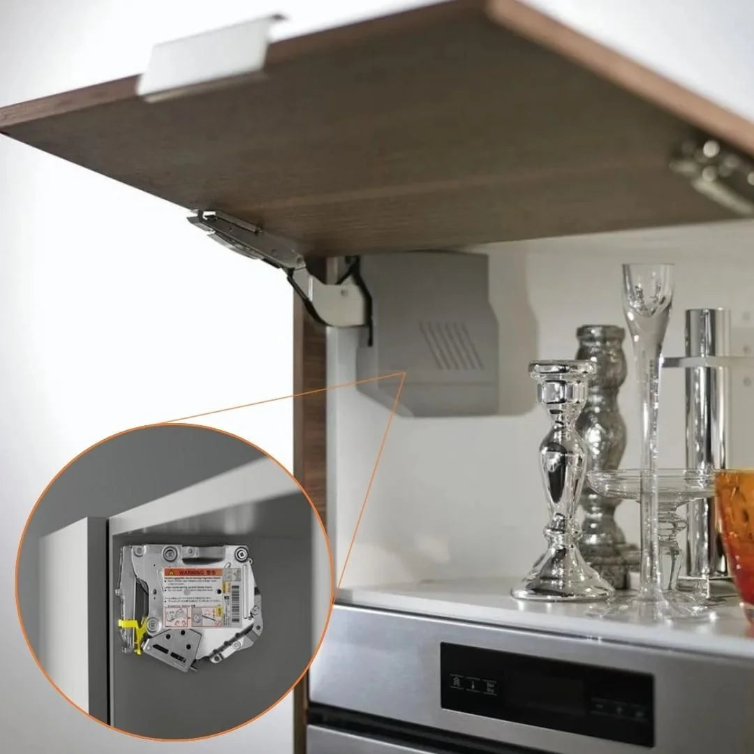 Sistema Aventos Hk-S (Cinza Claro/Inox Esc.) - Par - Articuladores