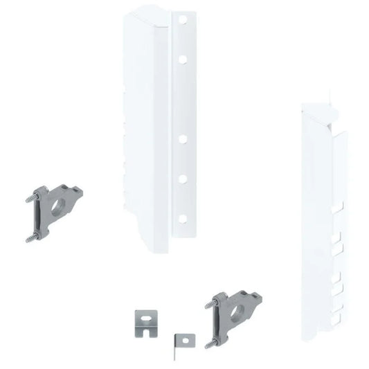 Fixação Frontal para Gaveta Alta Space Corner - Branco - Par - Acessórios