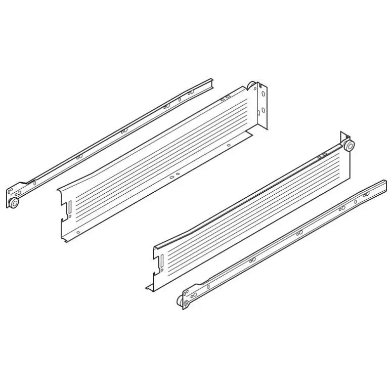 Gaveta Lateral Metabox Alta 450mm - Branco - Par - Acessórios